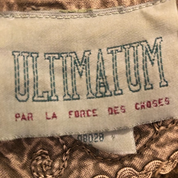 🌟🌟REDUCED🌟🌟Boho Vintage Maxi Dress w/ Empire Velvet Embroidery On Top, & Hem - Picture 5 of 10